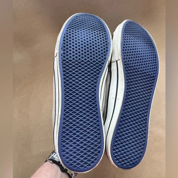 Vans Purple & Black & Tan Old Skool Frayed Laces Canvas Sneakers. Size 8 - Picture 6 of 11